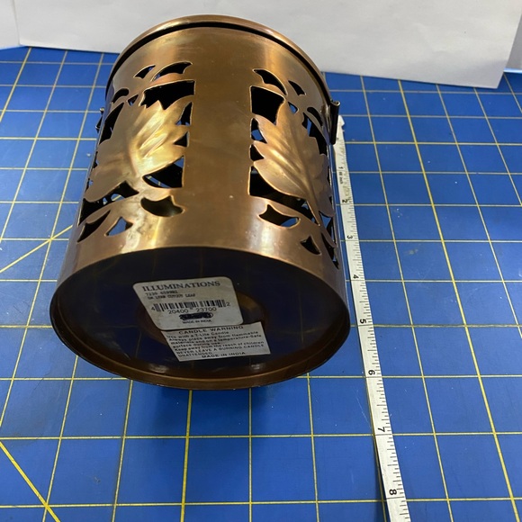 Thanksgiving Decor Copper Tealight Lantern - Picture 4 of 6